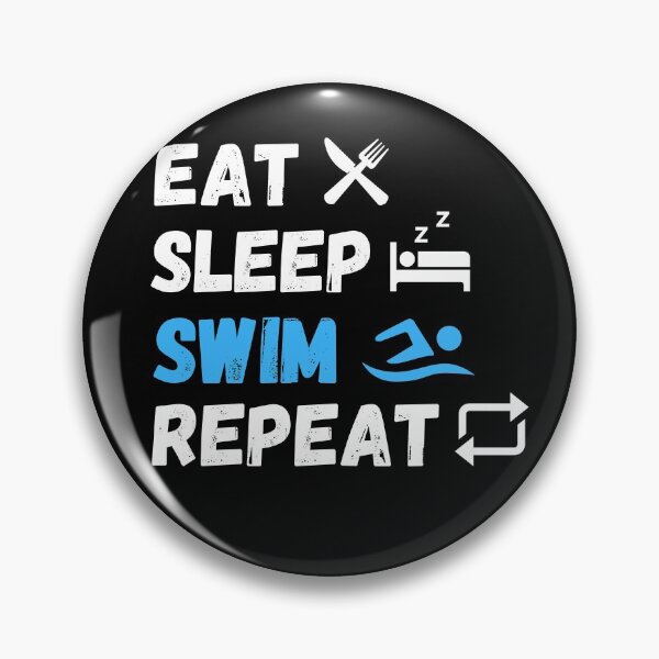 Item preview, Eat sleep swim repeat designed and sold by MyTrendStore.