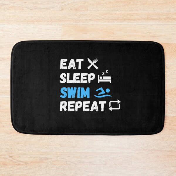 Item preview, Eat sleep swim repeat designed and sold by MyTrendStore.