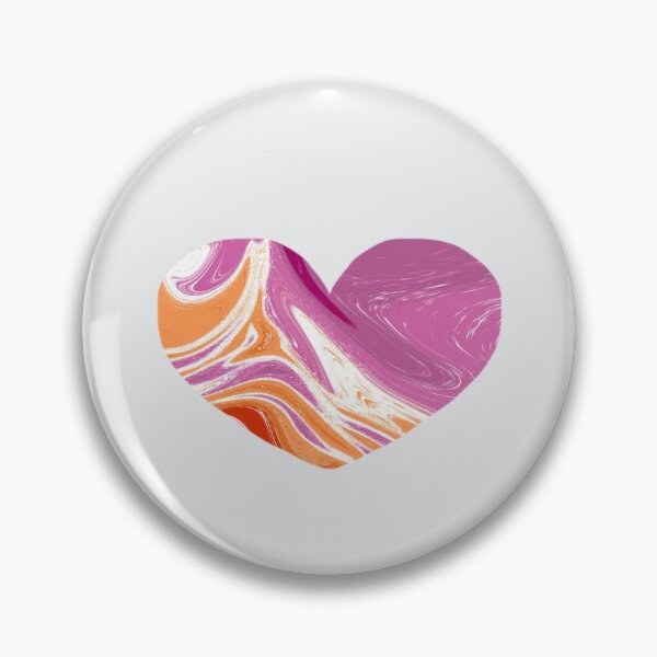 Item preview, Lesbian Pride Marble Heart designed and sold by Kay Truax.