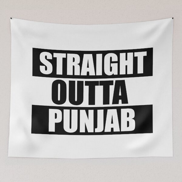 Item preview, Straight Outta Punjab designed and sold by Teelogic.