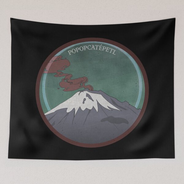 Item preview, Popocatepétl Ukiyo-e style (black background) designed and sold by Groenendijk.