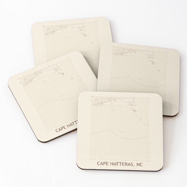 Item preview, Cape Hatteras, NC Topographical Map Vintage designed and sold by PGHPhotoCo.