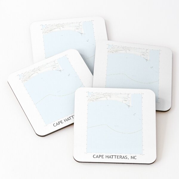 Item preview, Cape Hatteras, NC Topographical Map Clean designed and sold by PGHPhotoCo.