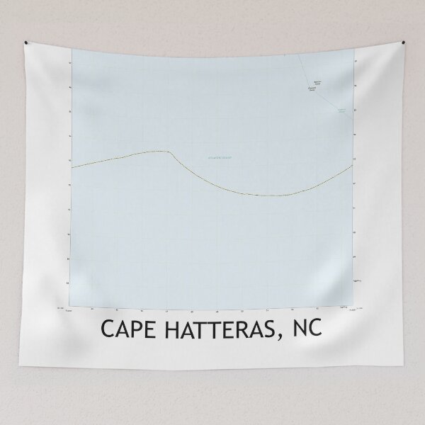 Item preview, Cape Hatteras, NC Topographical Map Clean designed and sold by PGHPhotoCo.
