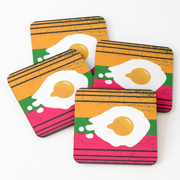 Item preview, Fried Egg Retro Colorful designed and sold by Imutobi.
