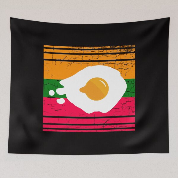 Item preview, Fried Egg Retro Colorful designed and sold by Imutobi.