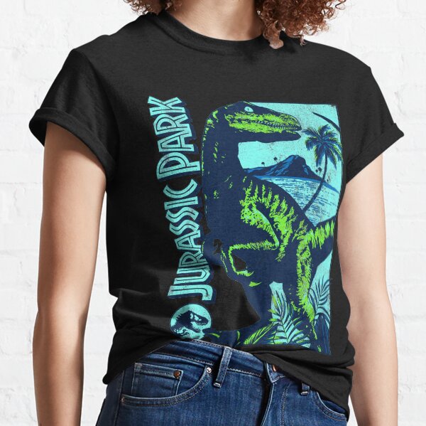 Affiche de rapace rétro de Jurassic Park T-shirt classique