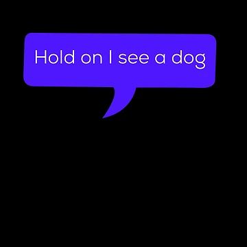 Artwork thumbnail, Dog Distraction Sticker by Rcasadesign