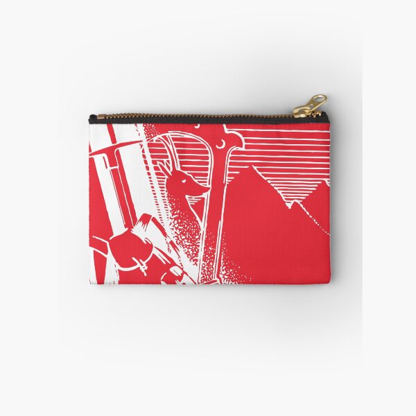 Item preview, Skiing in Austria - Vintage Mountain Tourism Poster in Austrian Flag Colours designed and sold by Vintage-TM.