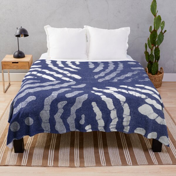 Item preview, Indigo Toned Flower Shibori Tie Dye designed and sold by IZiets.