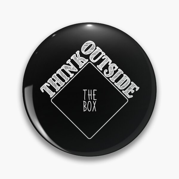 Item preview, Think Outside The Box Bold Rotated Black designed and sold by RADesigns21.