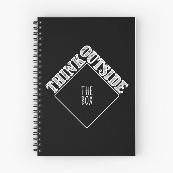 Item preview, Think Outside The Box Bold Rotated Black designed and sold by RADesigns21.