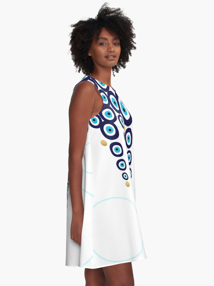 Dress with shop hanging beads