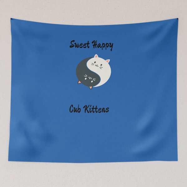 Item preview, Blue sweet happy cub kittens designed and sold by DamaliePierre.