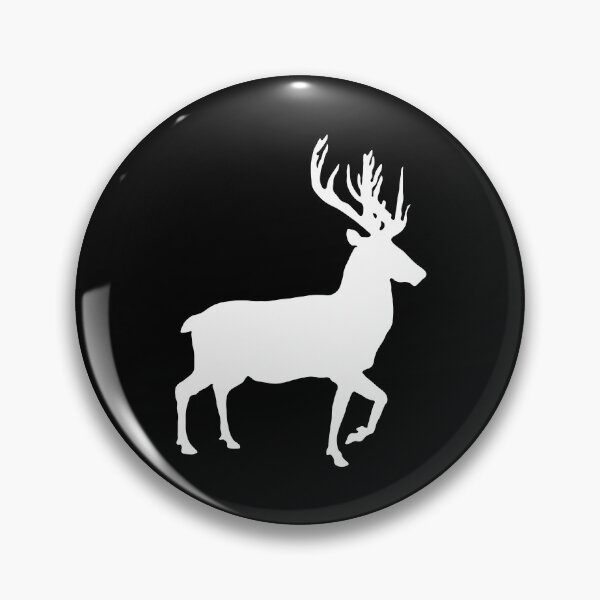 Item preview, White Coloured Scottish Stag Silhouette   designed and sold by MacPean.