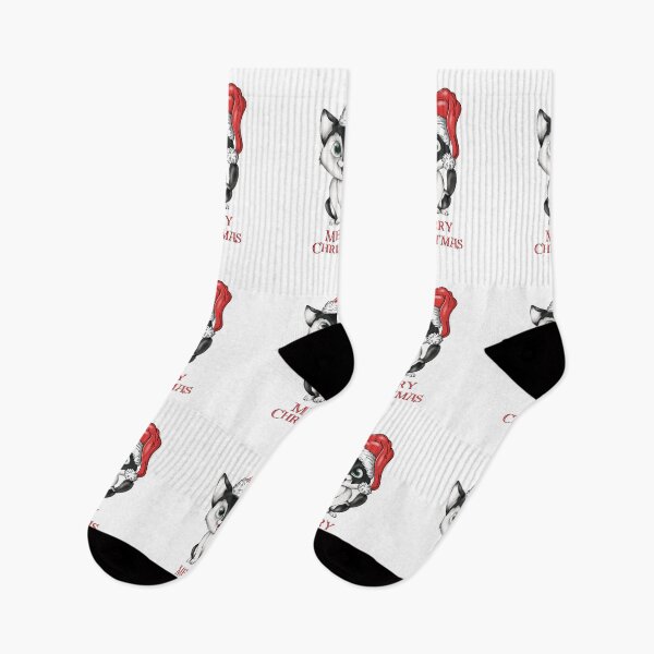 Item preview, Merry Christmas cat design designed and sold by Balazs Borzon.