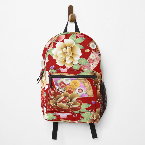 Item preview, red gold flower designed and sold by Kmerchdesign.