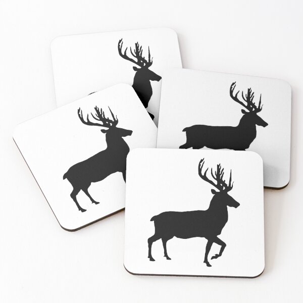Item preview, Black Coloured Scottish Stag Silhouette   designed and sold by MacPean.