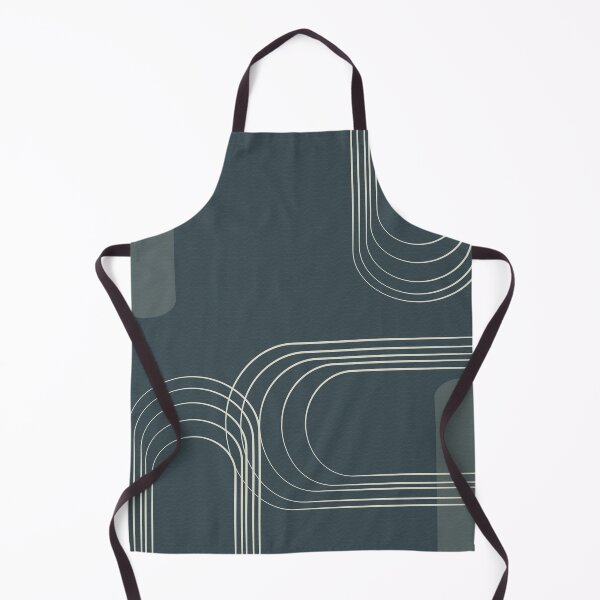 Item preview, Minimalist curved lines on Hague blue textured background designed and sold by AYA ..