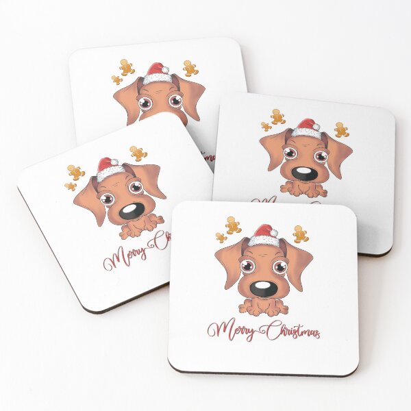 Item preview, Dog with Christmas hat designed and sold by Balazs Borzon.