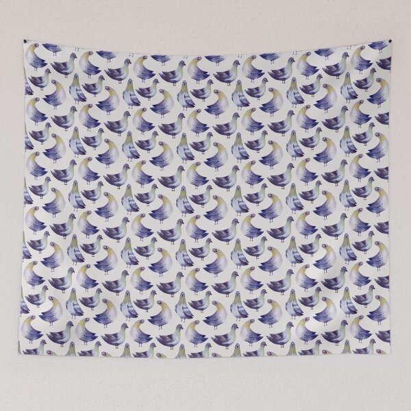 Item preview, Funny pigeon pattern designed and sold by TanyaMakesART.