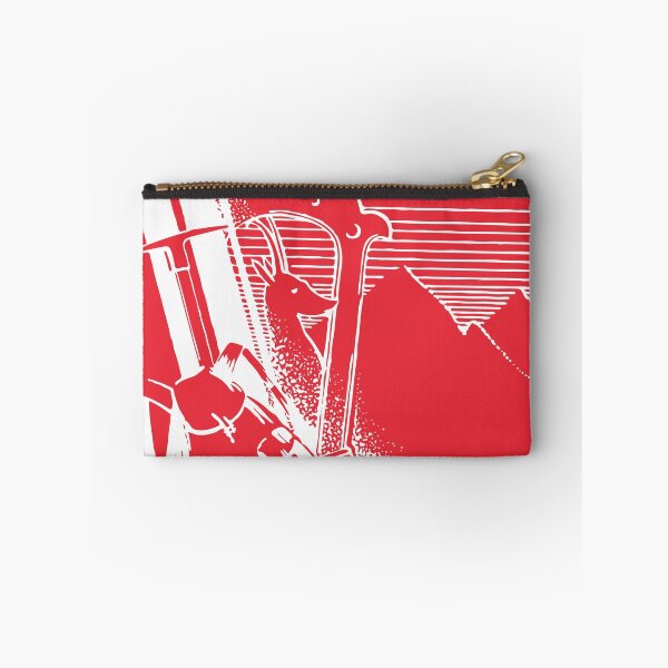 Item preview, Skier en Autriche - Skiing in Austria - Vintage Mountain Tourism Poster in Austrian Flag Colours designed and sold by Vintage-TM.