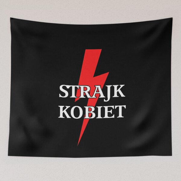Item preview, Strajk Kobiet 2 Poland Red Lightning Bolt designed and sold by oxoxoxo.