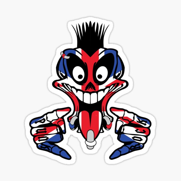 Union Jack Skull Stickers Redbubble