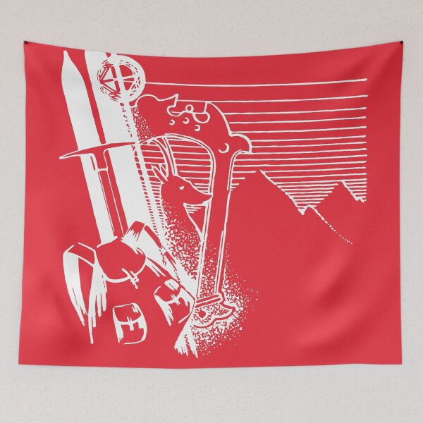 Item preview, Sciare in Austria - Skiing in Austria - Vintage Mountain Tourism Poster in Austrian Flag Colours designed and sold by Vintage-TM.