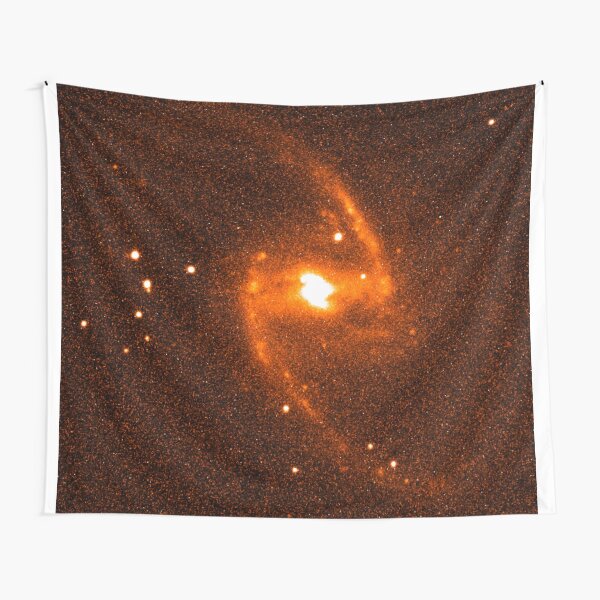Great Barred Spiral Galaxy Red Light Tapestry