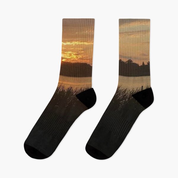 Item preview, Sunset over the Lake In the West Sky At Dusk It's Going Down designed and sold by DiscGolfTees.
