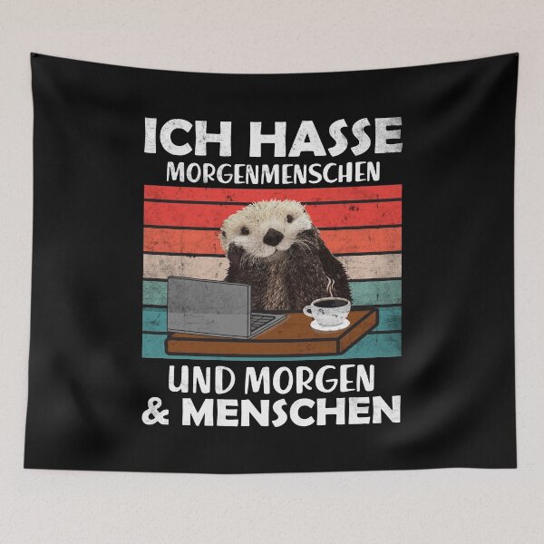Item preview, Otter I hate morning people & morning people & office people designed and sold by Lenny Stahl.