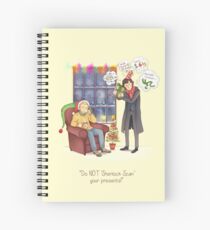 Sherlock's Santa Scan Spiral Notebook