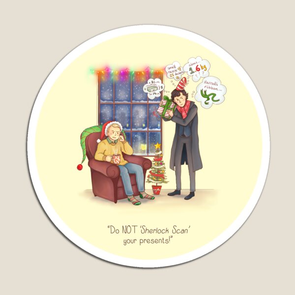 Item preview, Sherlock's Santa Scan designed and sold by AliciaMB.
