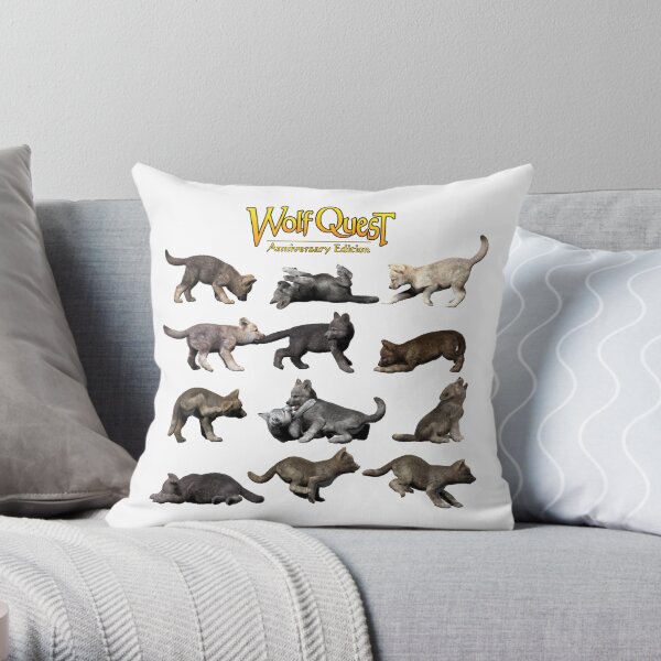 Pup Pandemonium Throw Pillow