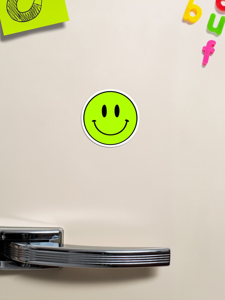 Lime Smile Small | Happy Face | Neon |
