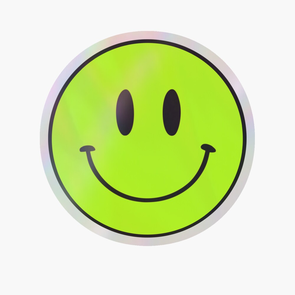 Lime Smile Small | Happy Face | Neon |