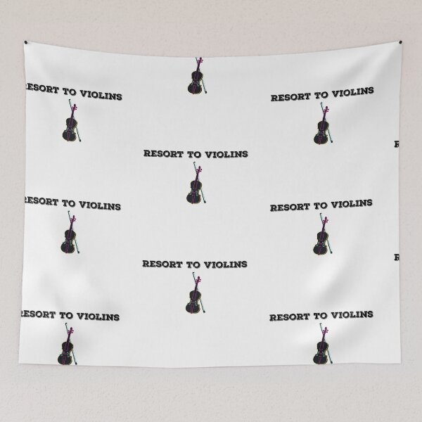 Item preview, Resort To Violins (Violence) Punny Quote Design designed and sold by AritraSur.