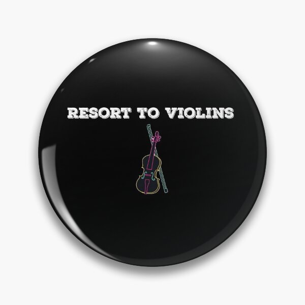 Item preview, Resort To Violins (Violence) Punny Quote Design designed and sold by AritraSur.