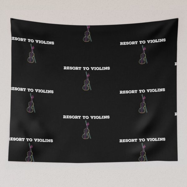 Item preview, Resort To Violins (Violence) Punny Quote Design designed and sold by AritraSur.