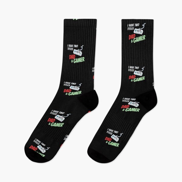 Item preview, I Have Two Titles Dad and Gamer designed and sold by Emerg-Apparel.