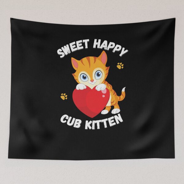 Item preview, Sweet happy cub kitten designed and sold by MyTrendStore.