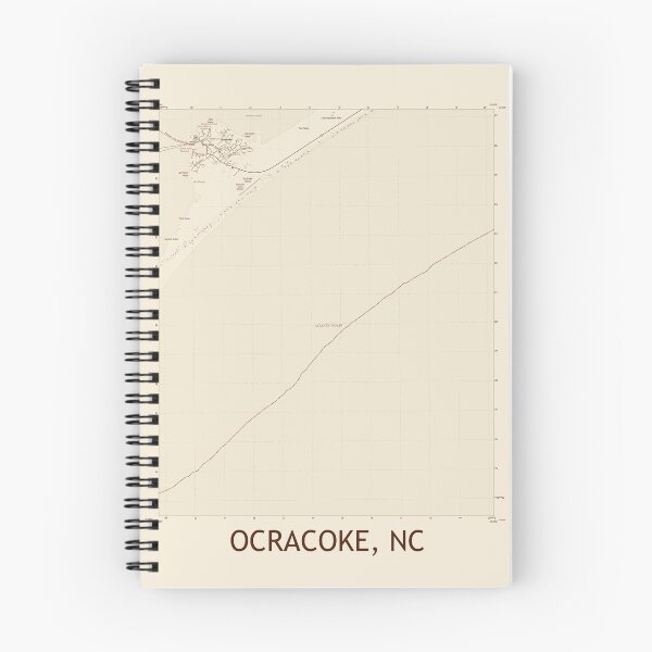 Item preview, Ocracoke, NC Topographical Map Vintage designed and sold by PGHPhotoCo.