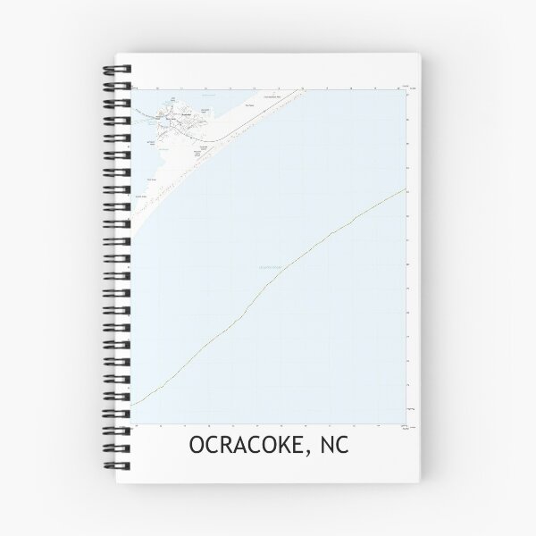 Item preview, Ocracoke, NC Topographical Map Clean designed and sold by PGHPhotoCo.