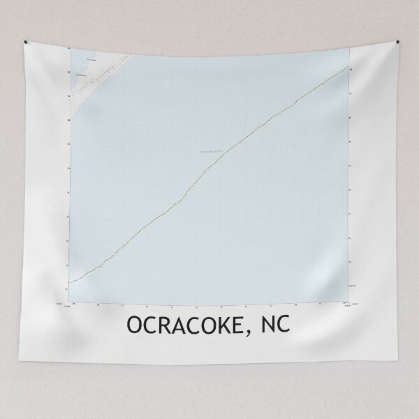 Item preview, Ocracoke, NC Topographical Map Clean designed and sold by PGHPhotoCo.