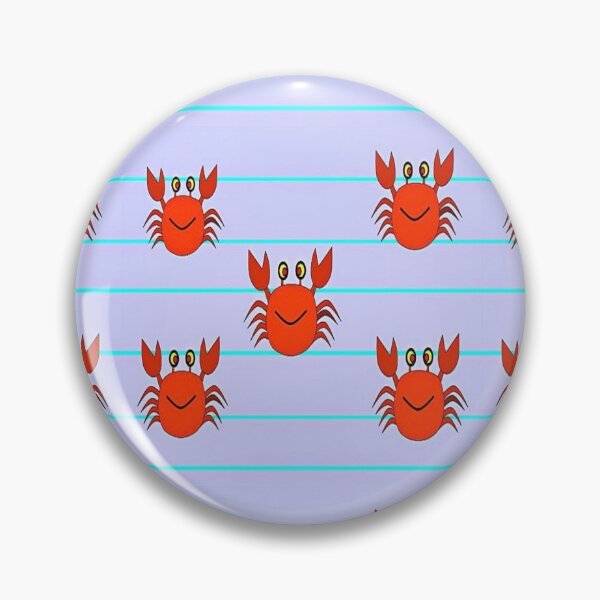 Item preview, Happy crabs on stripes designed and sold by tetibright.