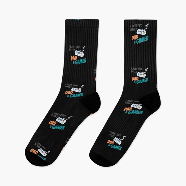 Item preview, I Have Two Titles Dad and Gamer designed and sold by Emerg-Apparel.