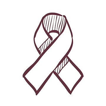 Burgundy Awareness Ribbon Color Meaning and Gifts - Awareness Gallery Art