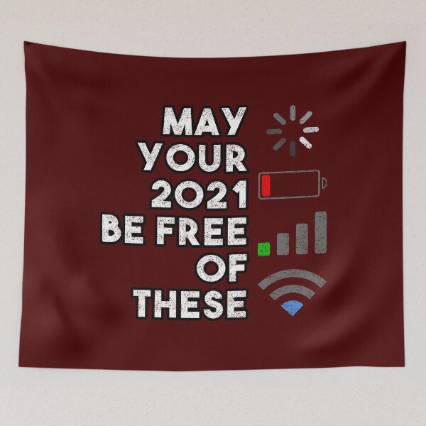Item preview, 2021 wishes for hassle free net surfing designed and sold by Happy Puppy Print On Demand.