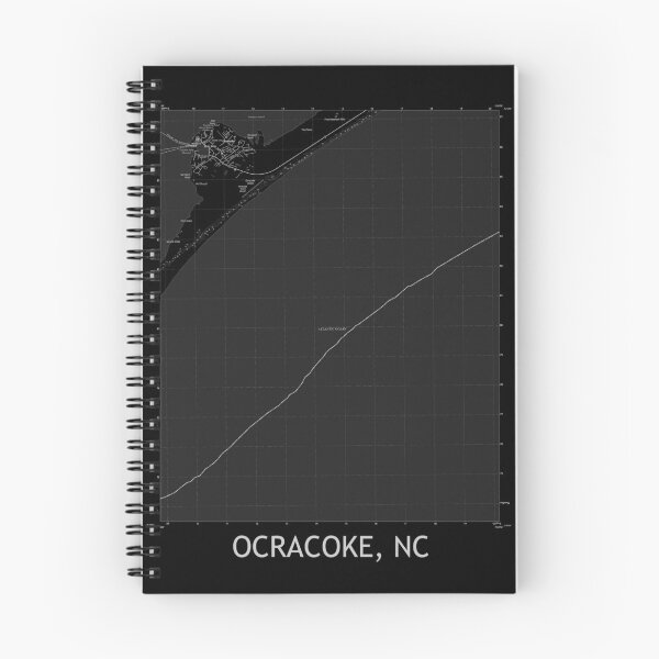 Item preview, Ocracoke, NC Topographical Map Black designed and sold by PGHPhotoCo.